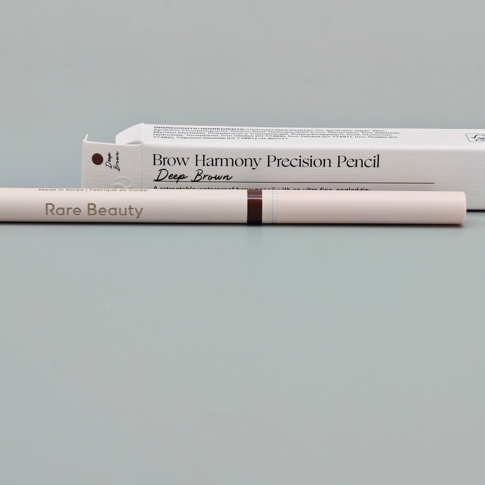 Rare Beauty Brow Harmony Precision Pencil Deep Brown Waterproof Eyebrow 0.003oz